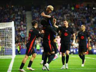 برشلونة يتوج بلقب الدوري الإسباني للمرة الـ28 فى تاريخه بعد فوزه على إسبانيول