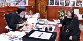 دير مارمرقس الرسول بطريق العلمين يهنئ البابا تواضروس الثاني بعيد تجليس قداستة