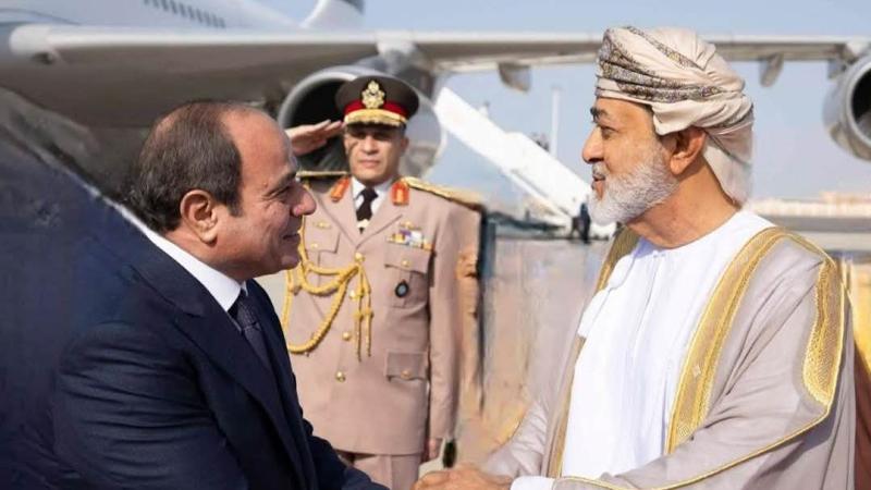الرئيس السيسي والسلطان هيثم بن طارق 