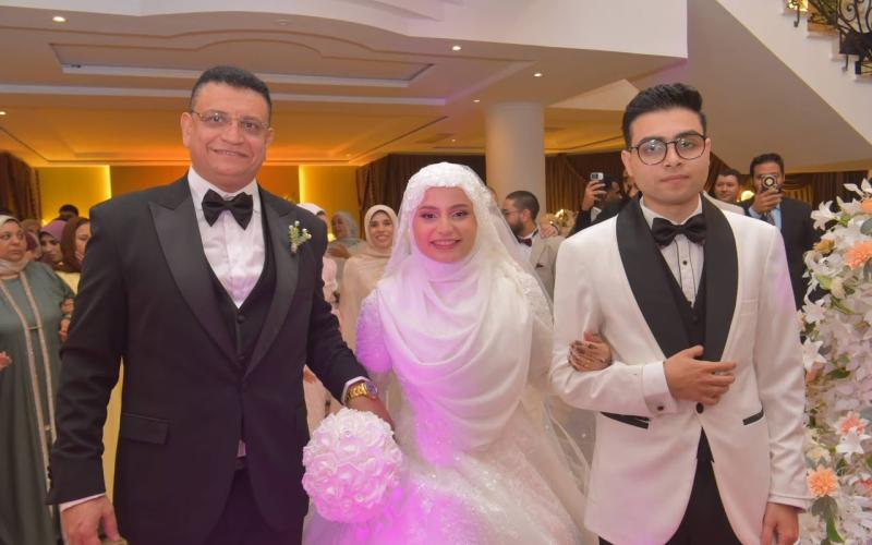 رجل الأعمال محمد الششتاوي يحتفل بزفاف كريمته سندس على المهندس سيف رضا بنادي الصيد المصري بالقطامية