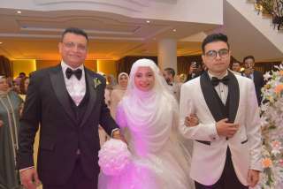 رجل الأعمال محمد الششتاوي يحتفل بزفاف كريمته سندس على المهندس سيف رضا بنادي الصيد المصري بالقطامية