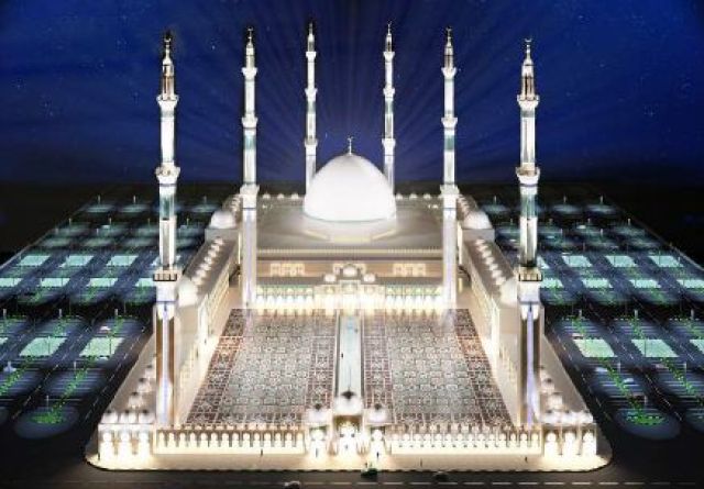 بالصور.. الشكل النهائى لمسجد العاصمة الإدارية الجديدة